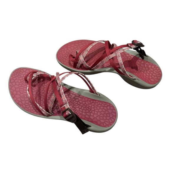 Chaco Cycloid Scale Berry US Women’s 7 Strappy Backlass Sandal  Burgundy Hiking - Picture 1 of 13